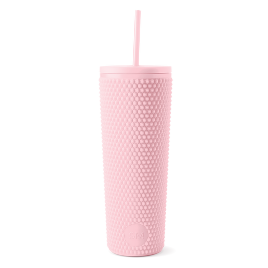 Textured Plastic Classic Tumbler with Straw Lid