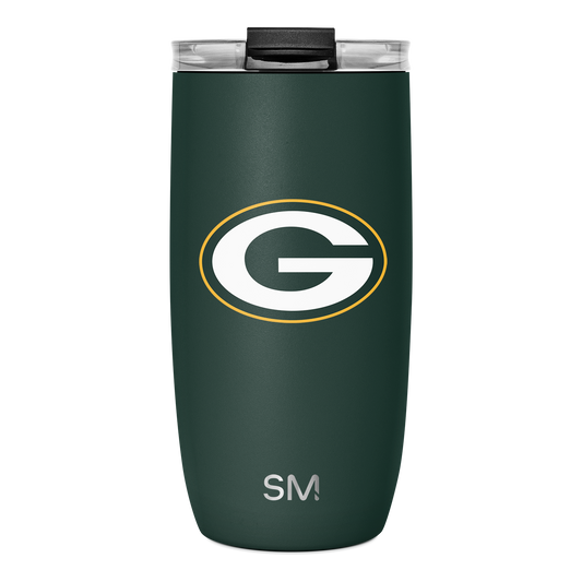 NFL Voyager Tumbler with Clear Flip Lid & Straw