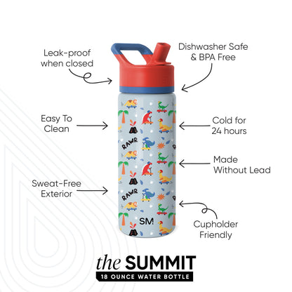 Summit Kids Water Bottle with Straw Lid